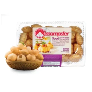 Pack of golden brown cream puffs with custard filling.