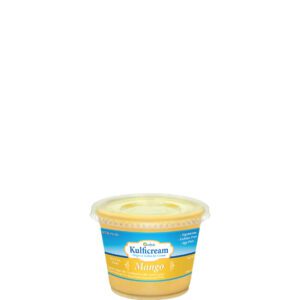 Small container of Hellmann's mayonnaise on a white background.