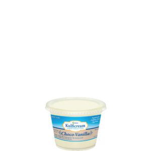 Small container of Blue Ribbon Ice Cream Vanilla flavor.